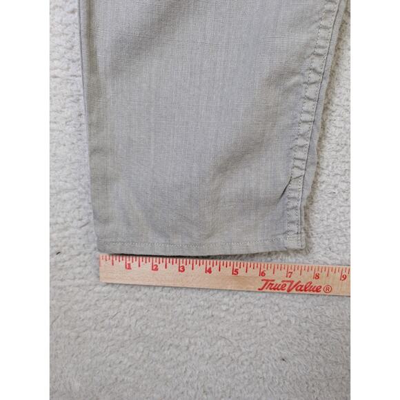 Timberland Pants Mens 38x30 Gray Linen Blend Straight Leg 5 Pocket Outdoor - Picture 8 of 16